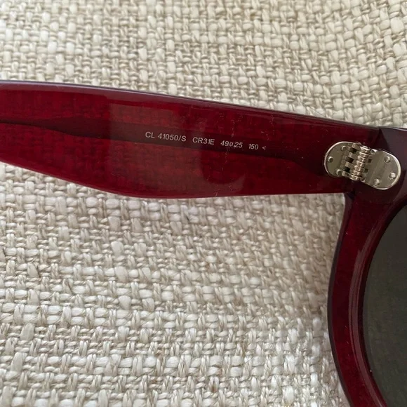 Authentic Celine red oversized sunglasses - Picture 4 of 7